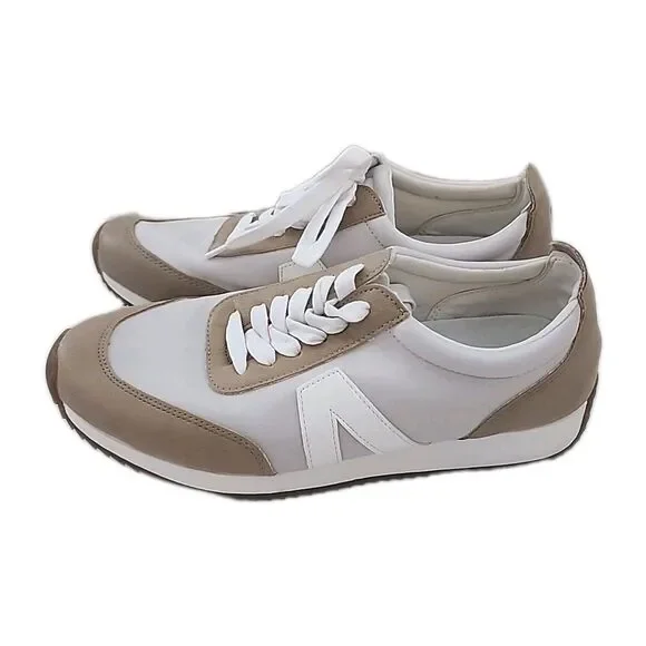 MIA Kable Sneakers Tan White Women’s Size 8 M Retro Comfort Lace Up Shoes - Picture 3 of 8